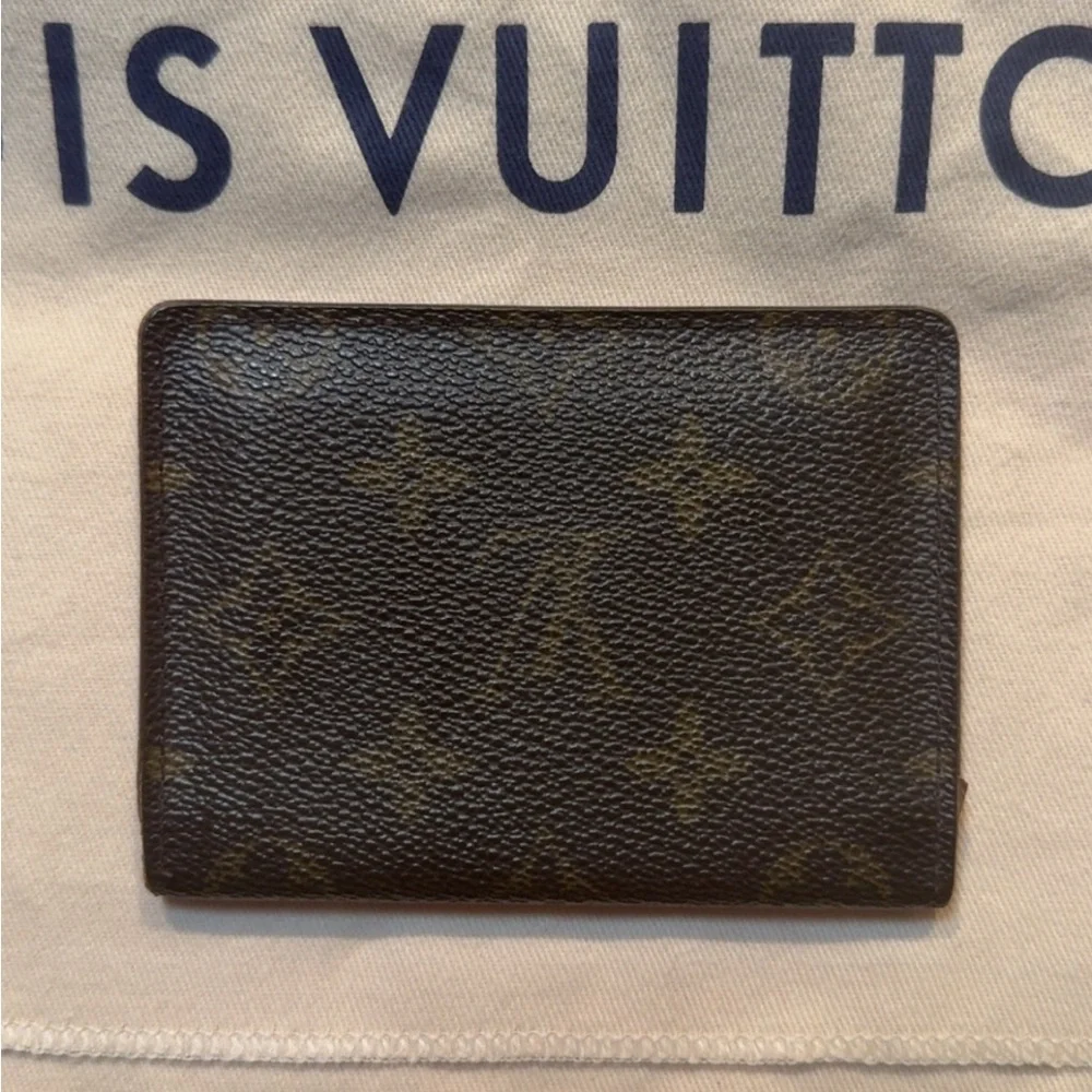 Louis Vuitton Monogram Card Holder Authentic Preloved Vintage with COA CA1919 - Picture 2 of 11